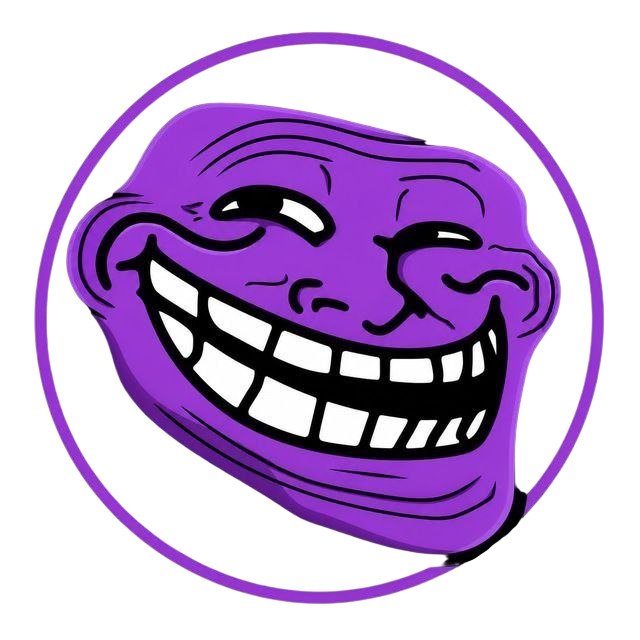 Purple Troll Logo Meme